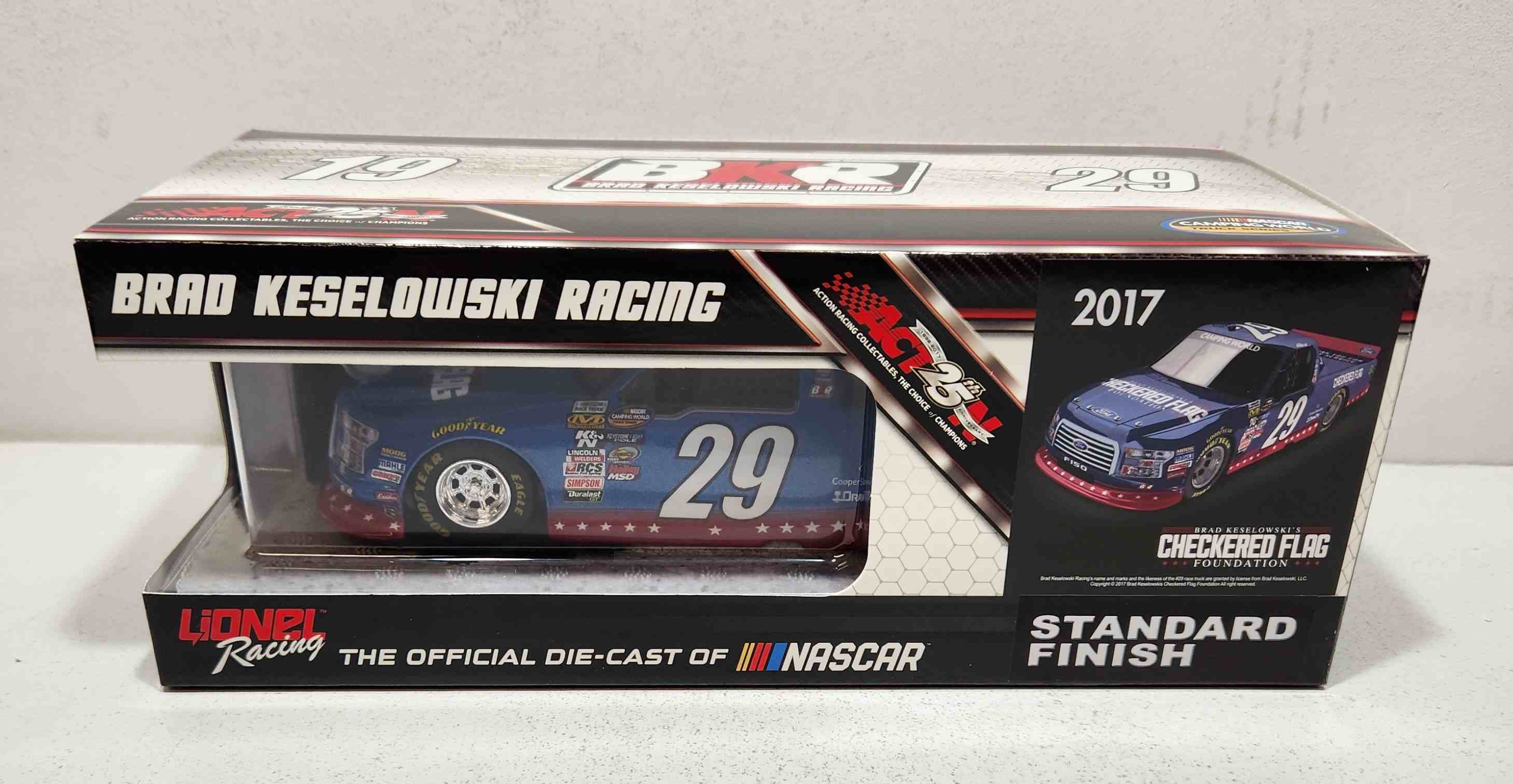 2017 Chase Briscoe 1/24TH Brad Keselowski "Checkered Flag Foundation" Ford F150