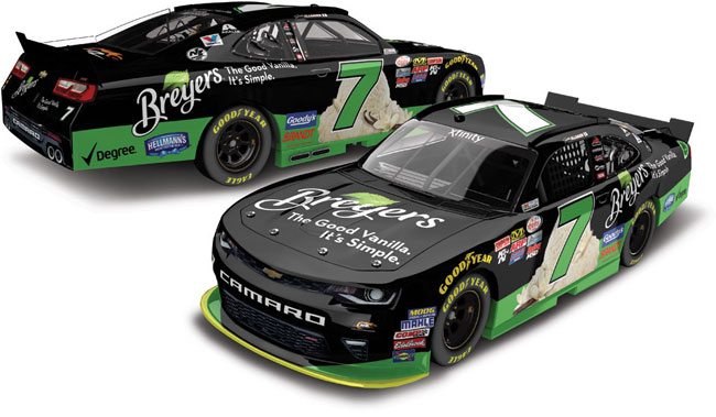 2017 Justin Allgaier 1/64th Breyers "Xfinity Series" car