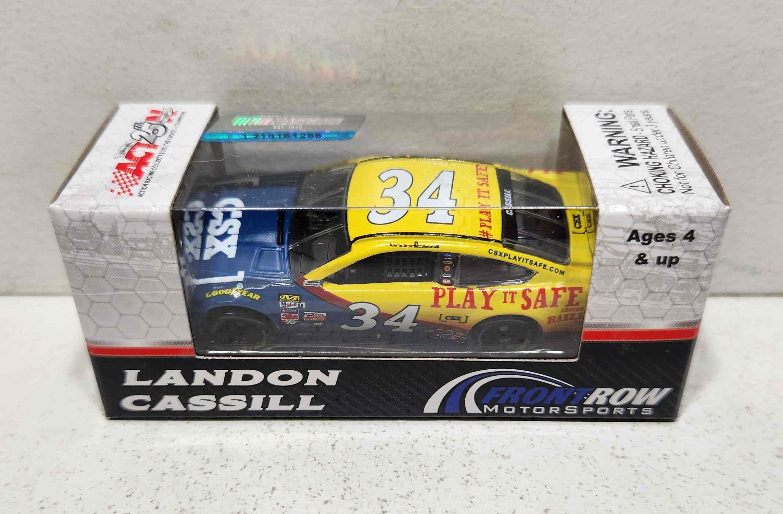 2017 Landon Cassill 1/64th CSX “Play it Safe” Pitstop Series Fusion