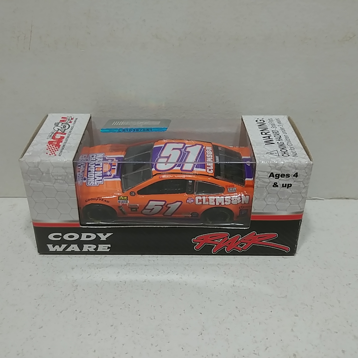 2017 Cody Ware 1/64th Clemson Pitstop Series Chevrolet SS
