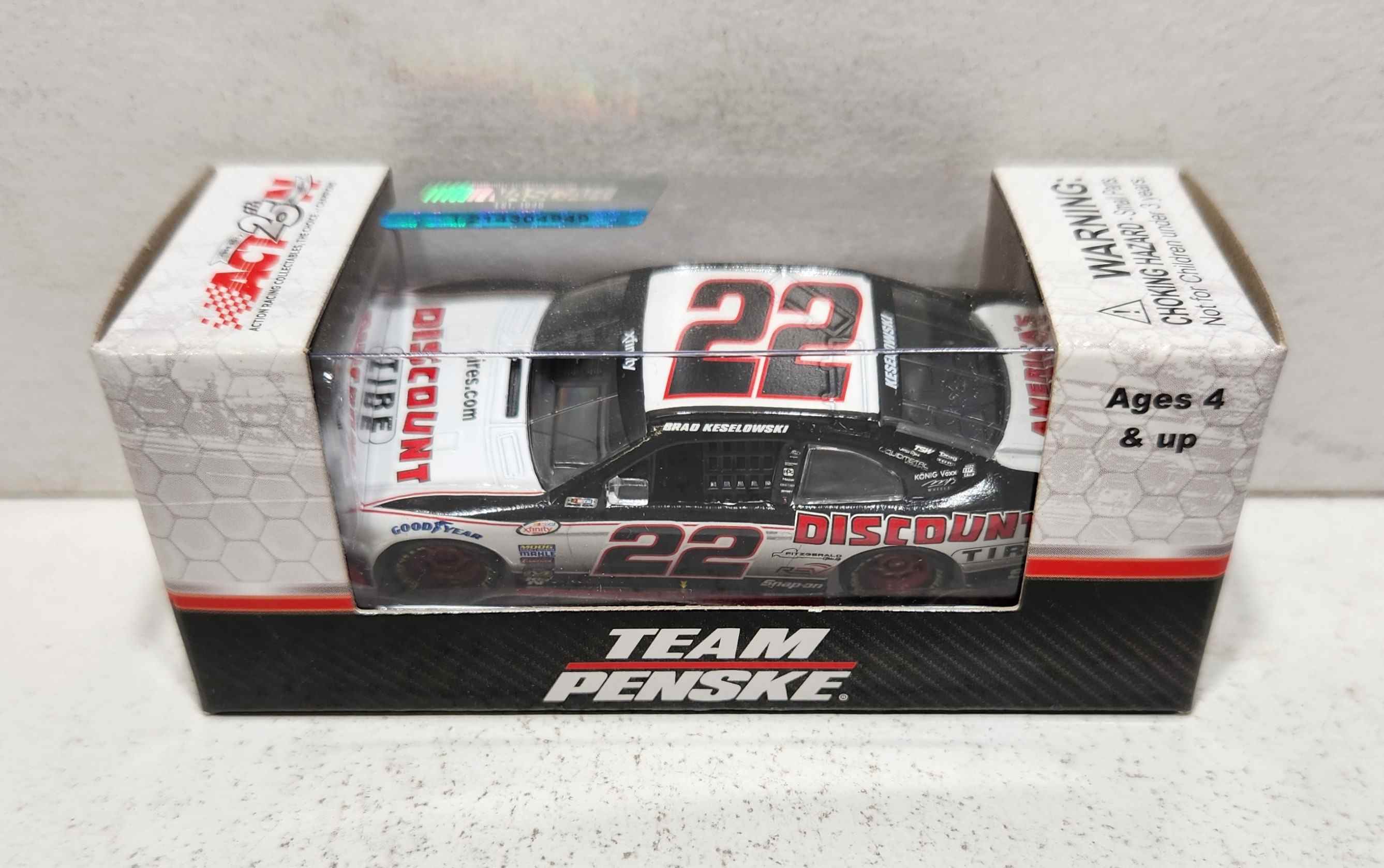 2017 Brad Keselowski 1/64th Discount Tire "Xfinity Series" Pitstop Series Mustang