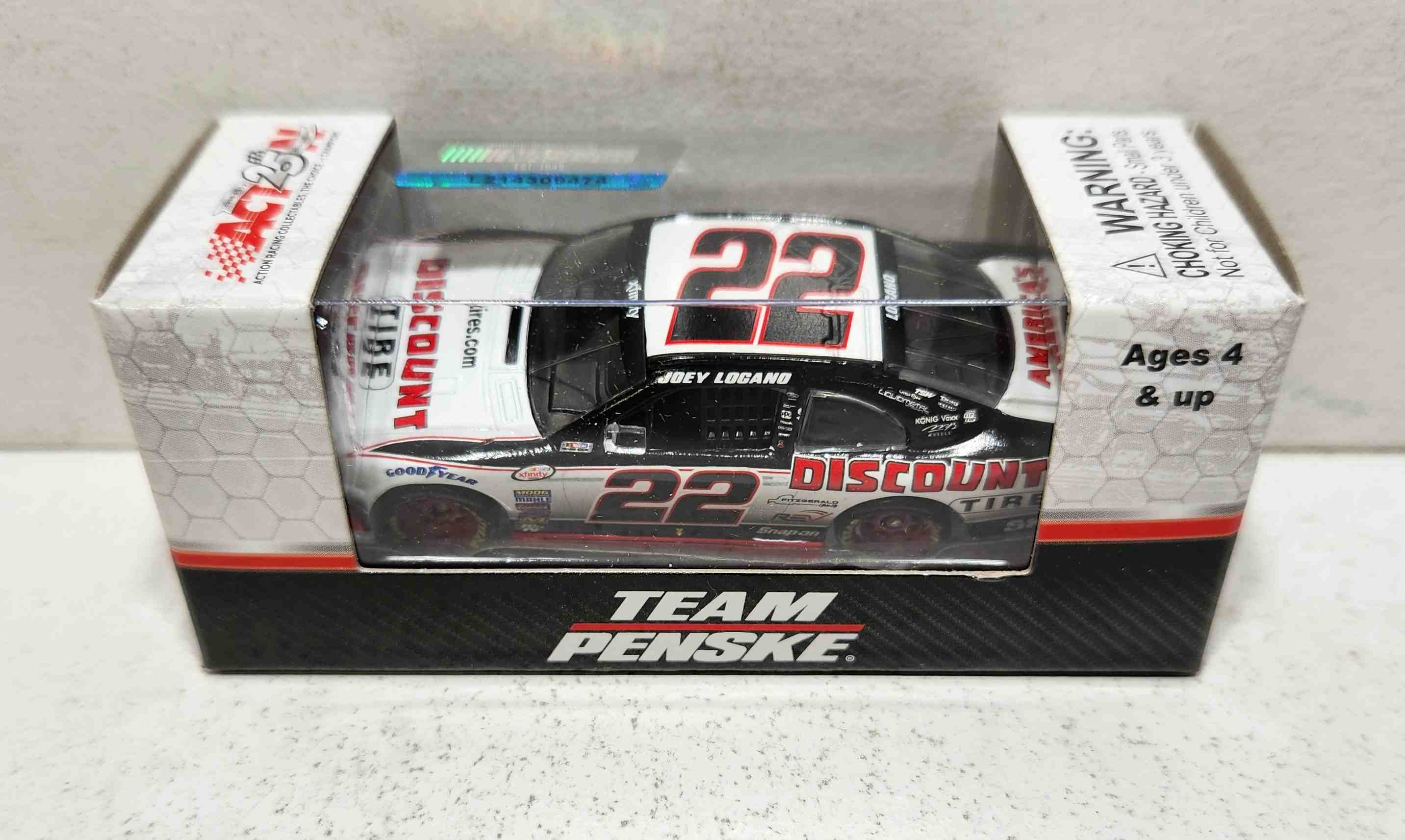 2017 Joey Logano 1/64th Discount Tire "Xfinity Series" Pitstop Series Mustang