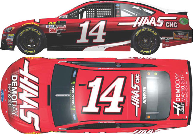 2017 Clint Bowyer 1/64th HAAS "Demo Day" Pitstop Series car
