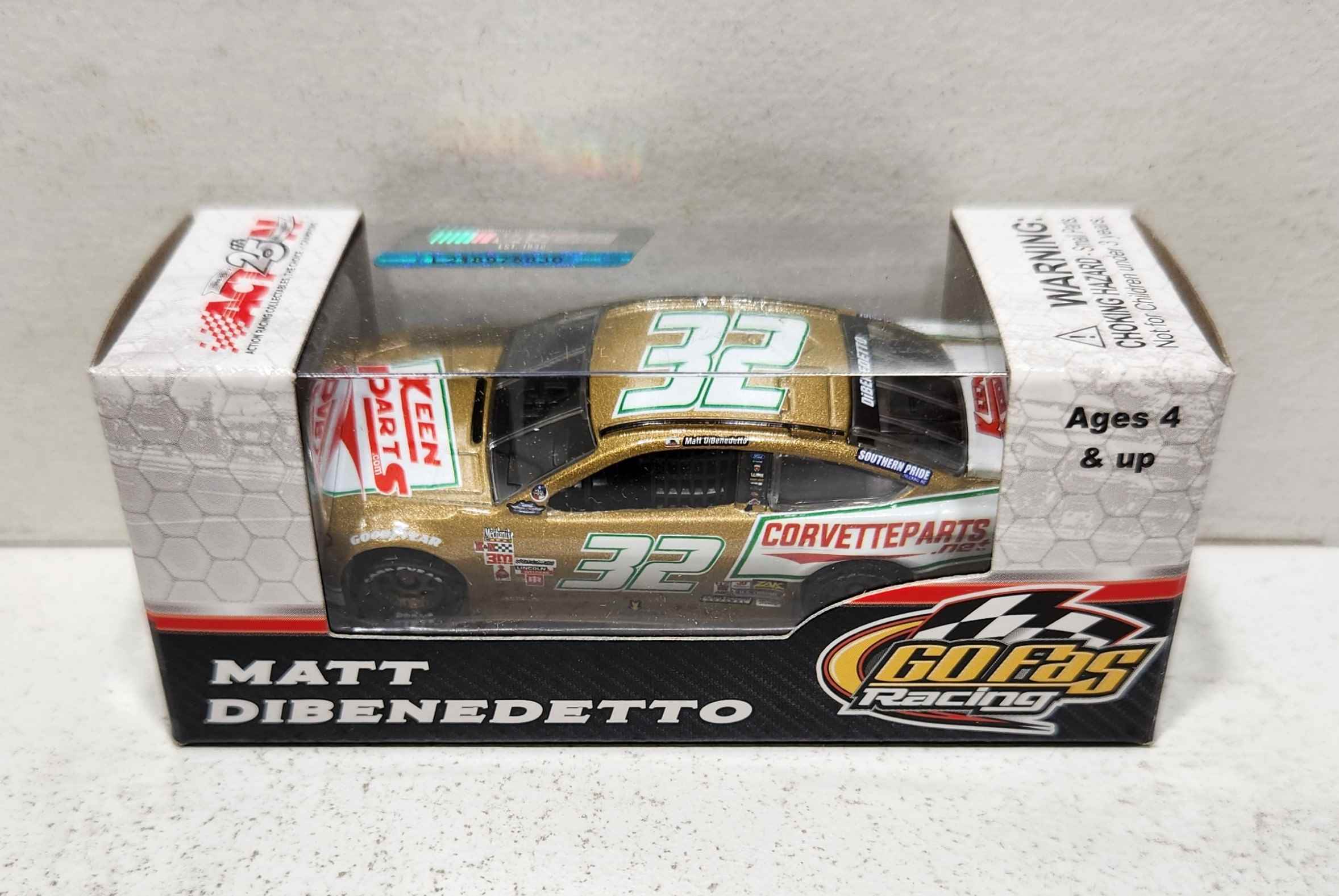 2017 Matt DiBenedetto 1/64th Keen Parts "Darlington Throwback" Pitstop Series Fusion