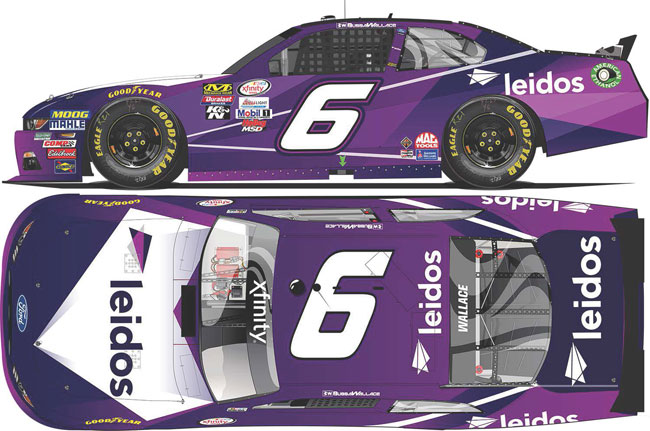 2017 Darrell "Bubba" Wallace Jr 1/64th Leidos "Xfinity Series" Pitstop Series car