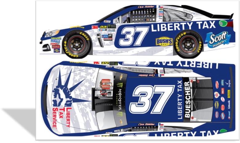 2017 Chris Buescher 1/64th Liberty Tax Pitstop Series car