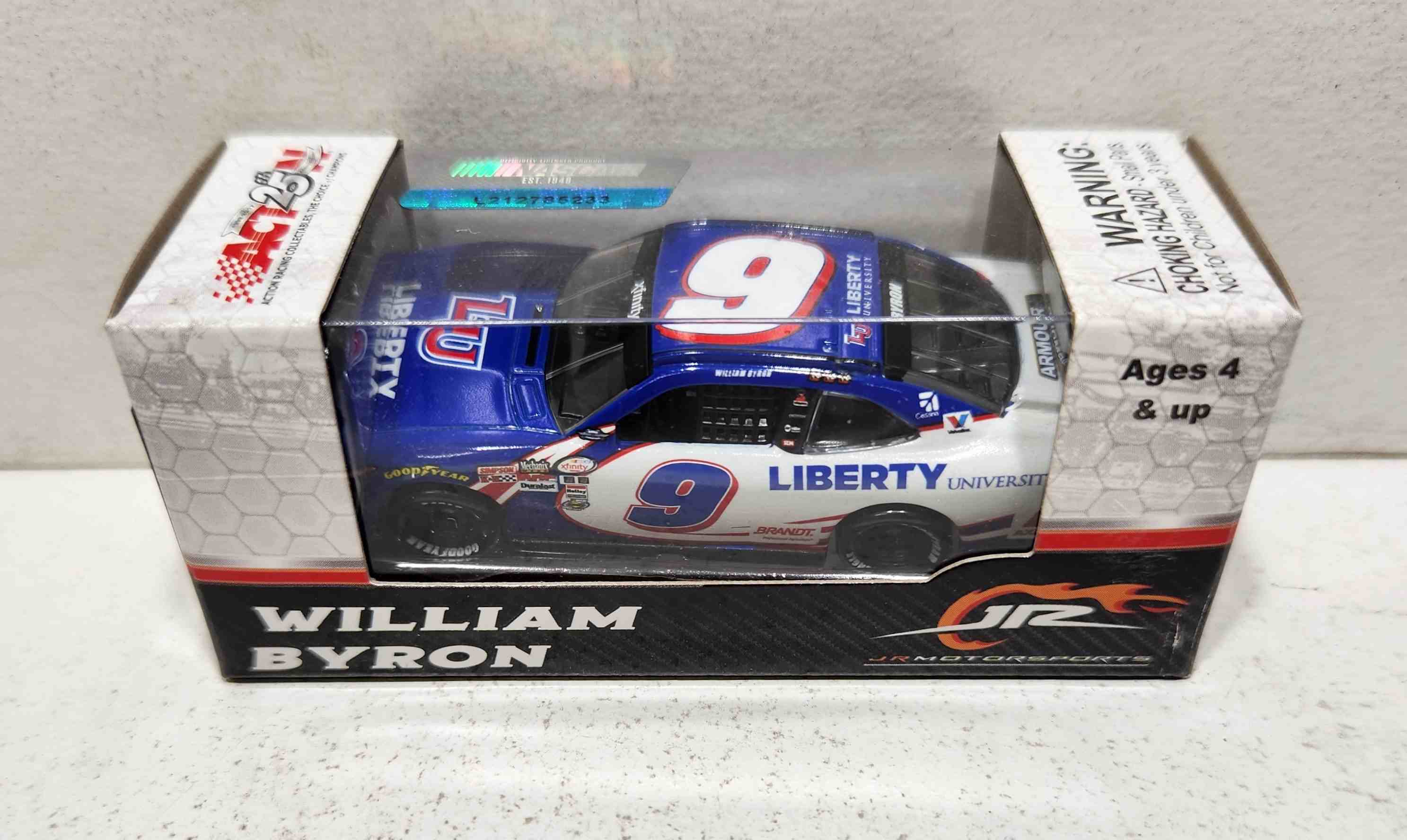 2017 William Byron 1/64th Liberty University "Darlington Throwback" "Xfinity Series" Pitstop Series Camaro