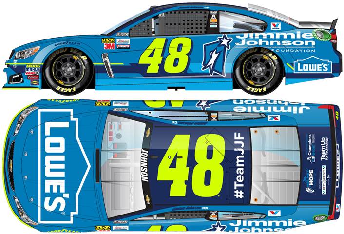 2017 Jimmie Johnson 1/64th Lowe's "Foundation" Pitstop Series car