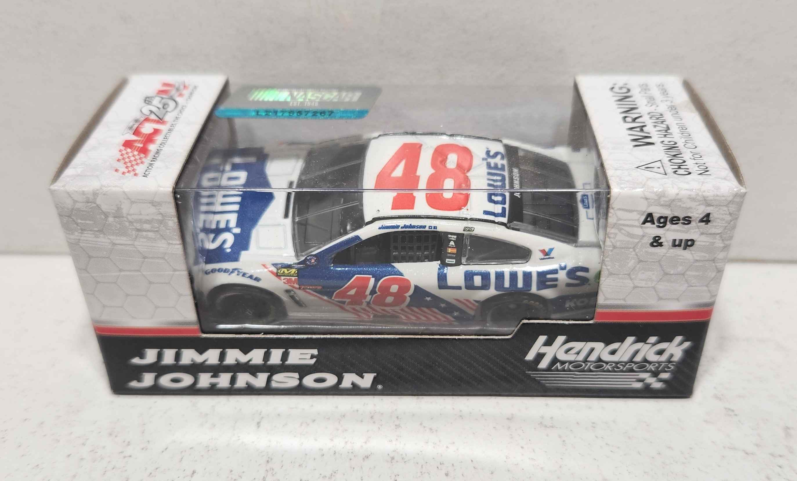 2017 Jimmie Johnson 1/64th Lowe's "Patriotic" Pitstop Series Chevrolet SS