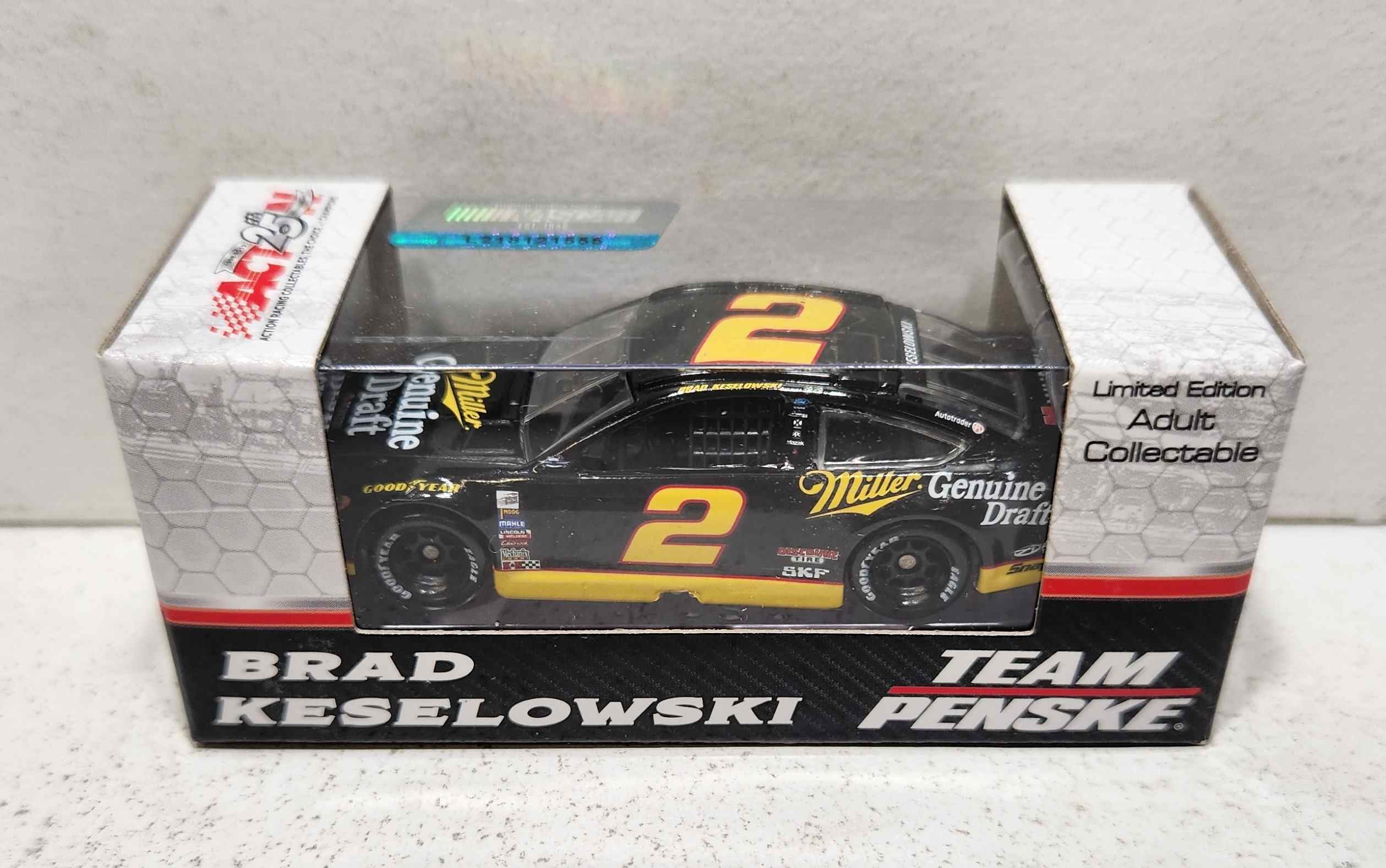 2017 Brad Keselowski 1/64th Miller Genuine Draft "Darlington Throwback" Pitstop Series Fusion