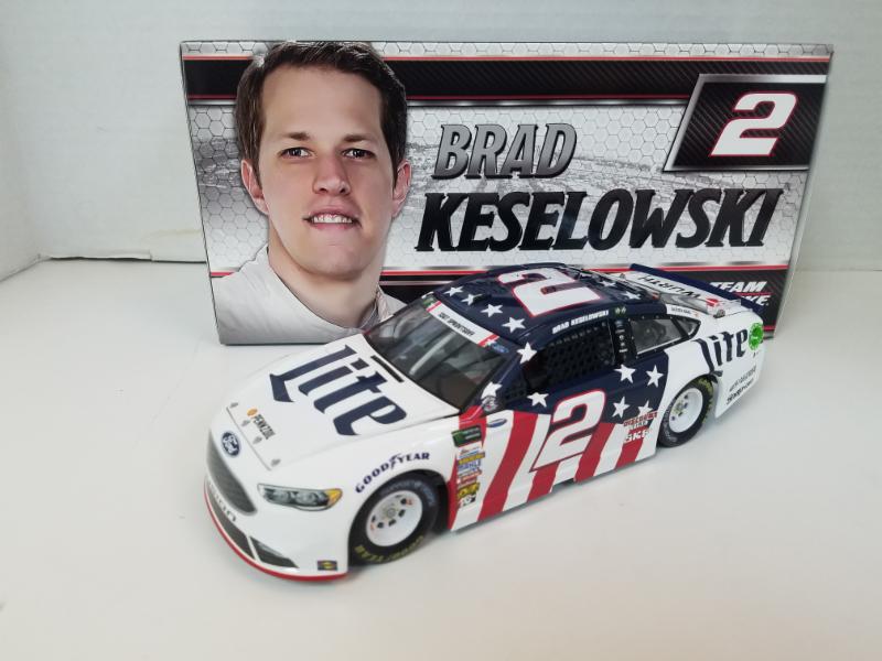 2017 Brad Keselowski 1/24th Miller Lite "Patriotic" Fusion