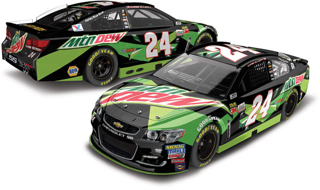 2017 Chase Elliott 1/24th Mountain Dew "All Star"  Chevrolet SS