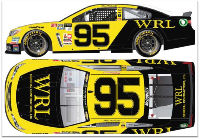 2017 Michael McDowell 1/64th WRL Construction "Darlington Throwback" Pitstop Series car 