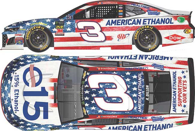 2018 Austin Dillon 1/64th American Ethanol "Salutes" Camaro