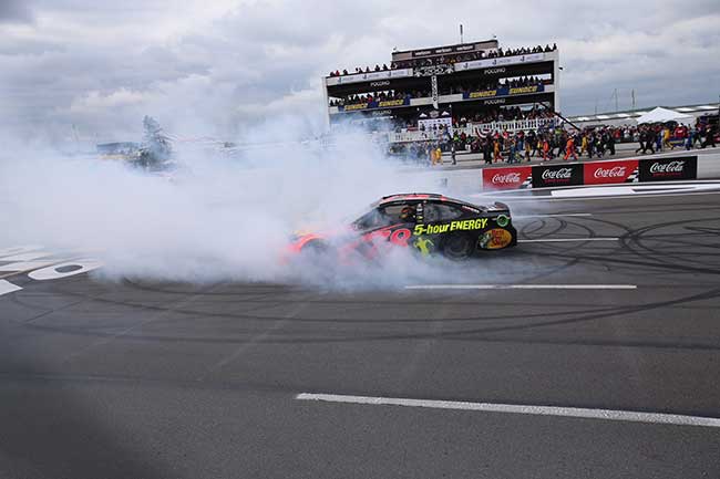 2018 Martin Truex Jr 1/24th Bass Pro Shops/5 Hour Energy "Pocono Win" hood open Camry