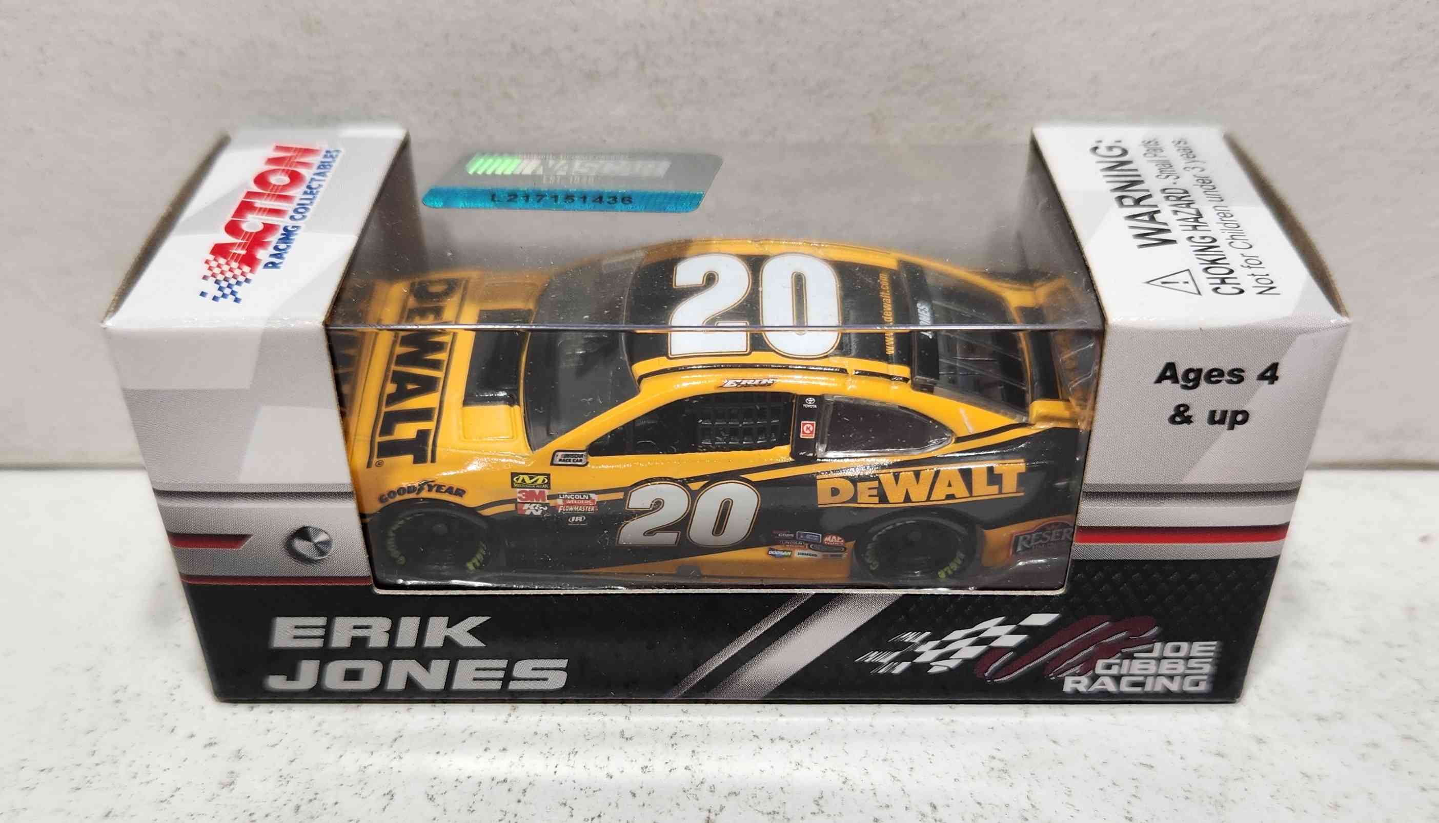 2018 Erik Jones 1/64th Dewalt Camry