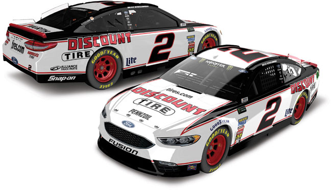 2018 Brad Keselowski 1/24th Discount Tire Elite Fusion