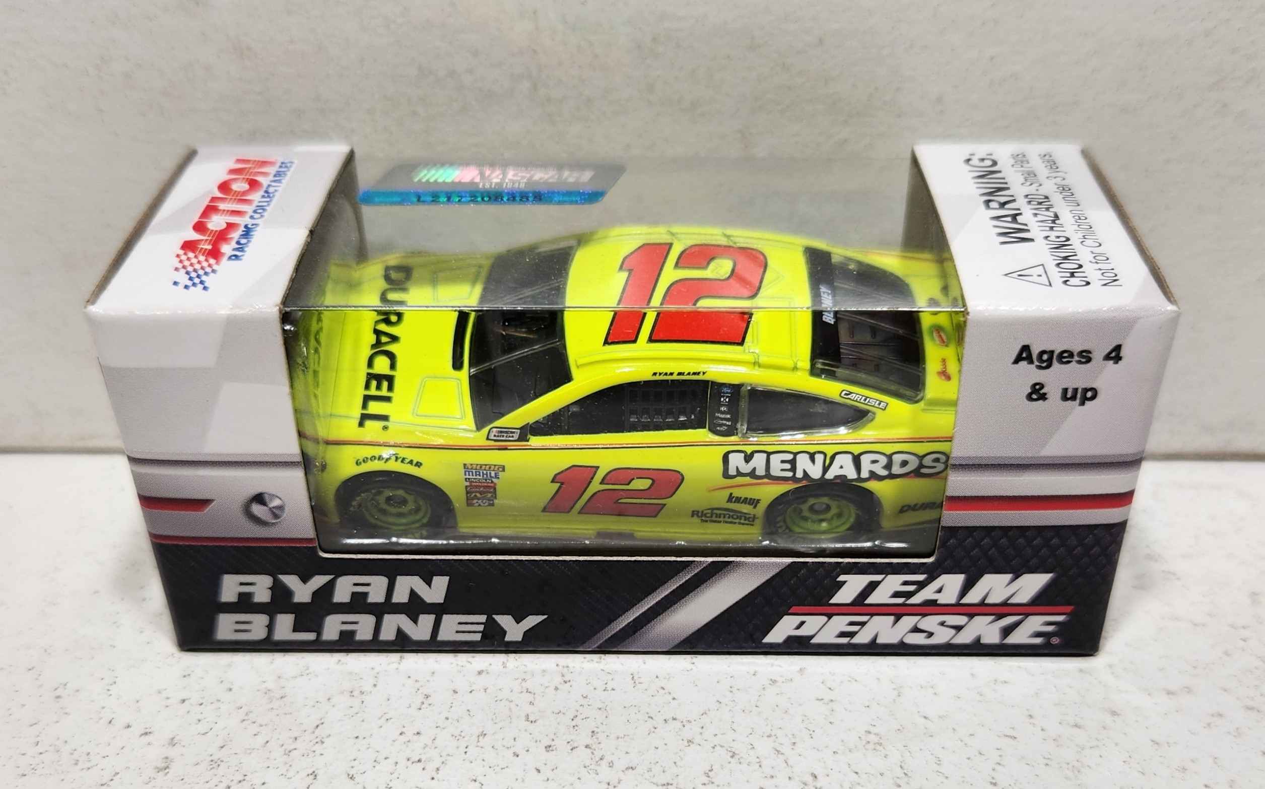 2018 Ryan Blaney 1/64th Duracell/Menards Fusion