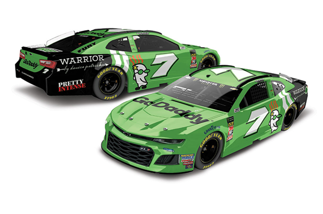 2018 Danica Patrick 1/24th GoDaddy hood open Camaro