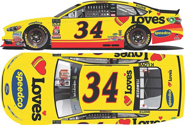 2018 Michael McDowell 1/64th Love’s Travel Stops  Fusion