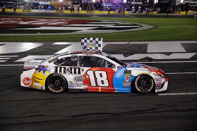 2018 Kyle Busch 1/24th M&M's "RWB""Charlotte Win" hood open Camry