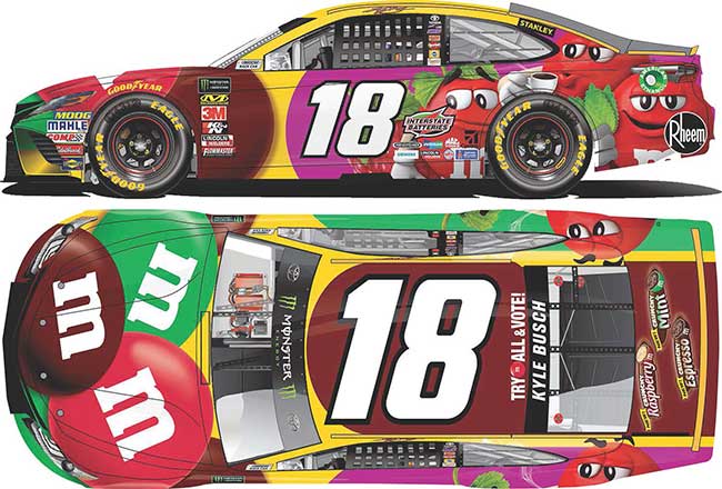 2018 Kyle Busch 1/64th M&M’s "Flavor Vote" Camry