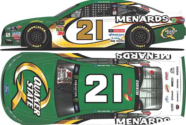 2018 Paul Menard 1/64th Menards/Quaker State Fusion