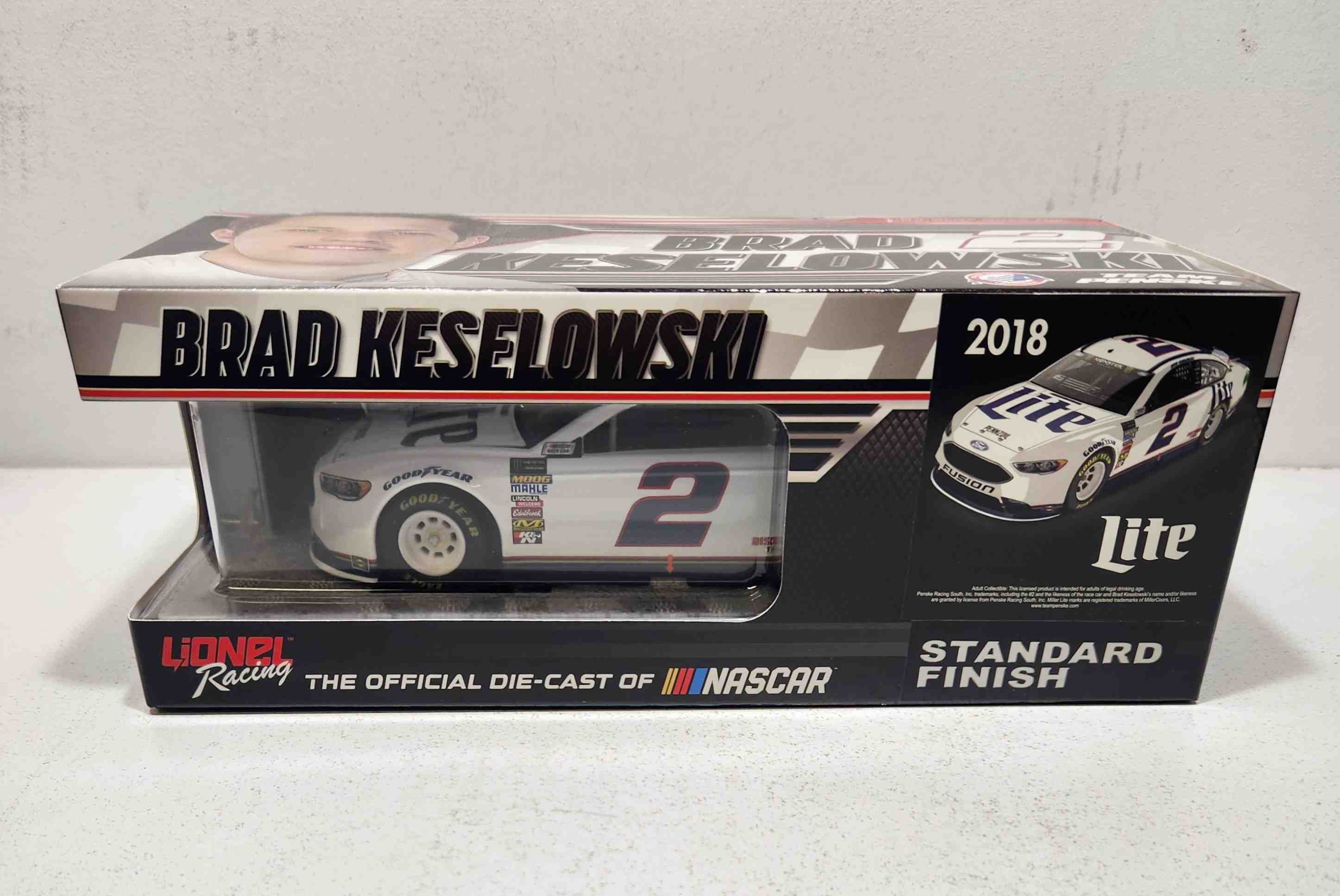 2018 Brad Keselowski 1/24th Miller Lite Hood Open Fusion