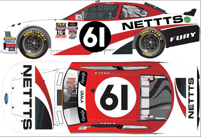 2018  Kaz Grala 1/64th NETTTS "Xfinity Series" car