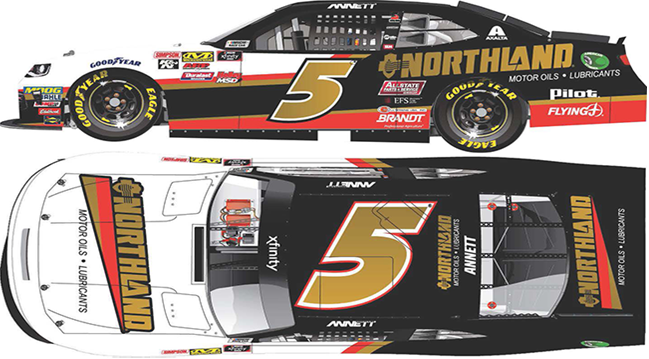 2018 Michael Annett 164th Northland "Xfinity Series" car