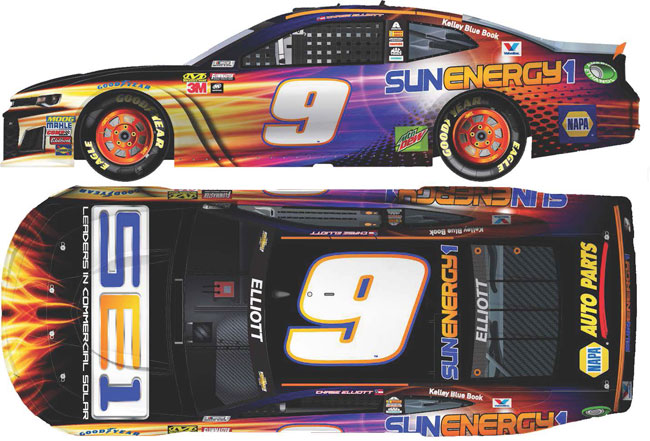 2018 Chase Elliott 1/64th SunEnergy1 Camaro