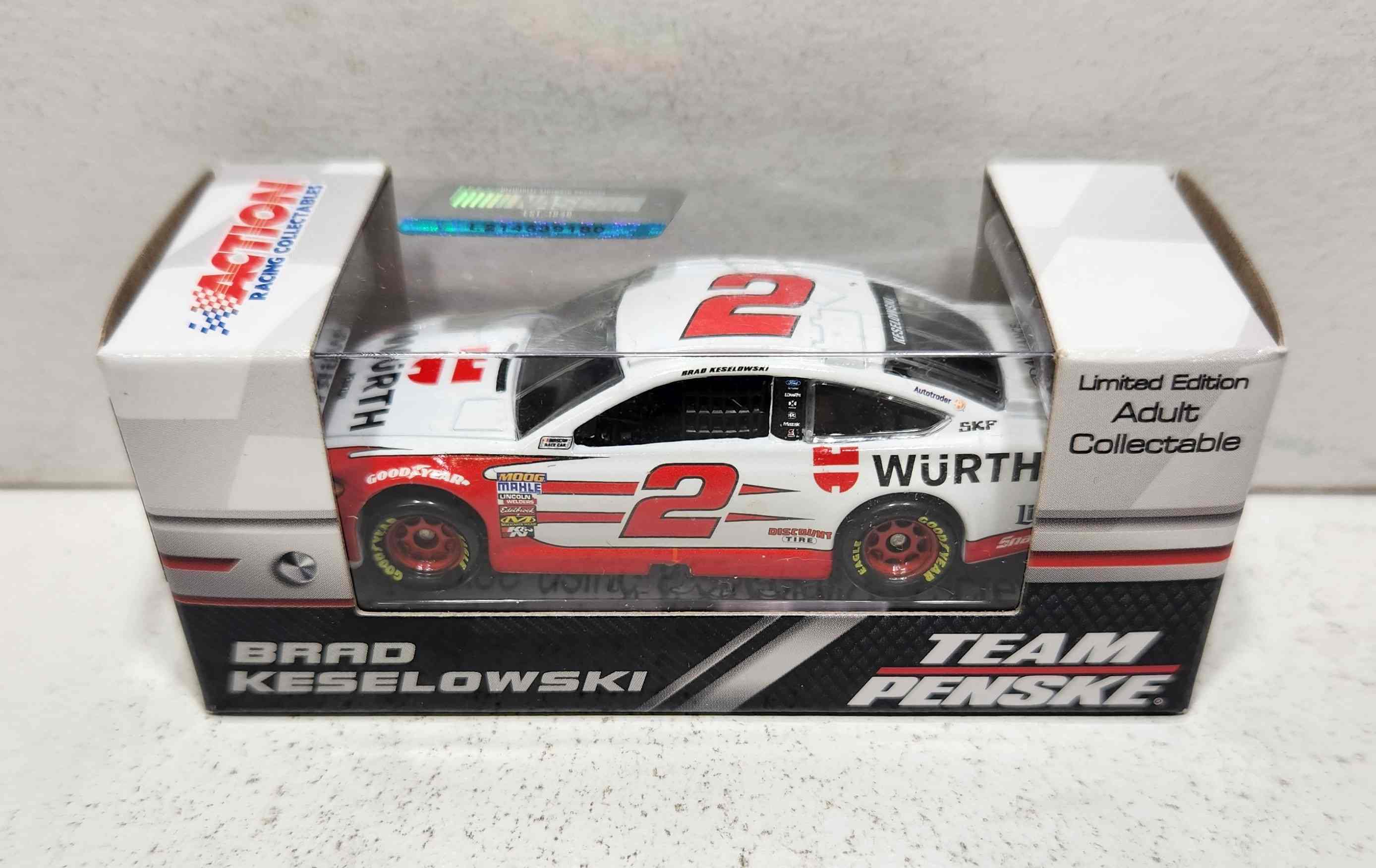 2018 Brad Keselowski 1/64th Wurth Fusion