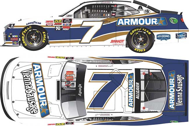 2019 Justin Allgaier 164th Armour "Xfinity Series" Camaro