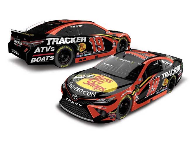 2019 Martin Truex Jr 1/24th Bass Pro Shops hood open Camry