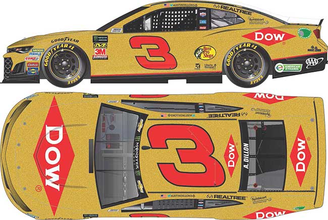 2019 Austin Dillon 1/24th DOW "RCR 50th Anniversary" Camaro