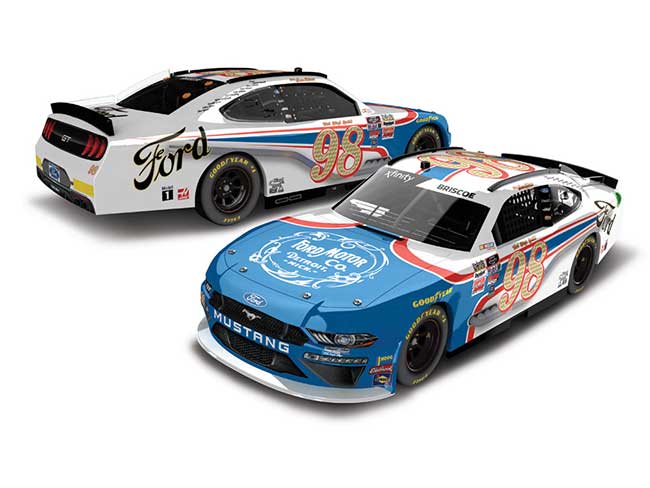 2019 Chase Briscoe 1/64th Ford Motor Company "Darlington Throwback" "Xfinity Series" Mustang