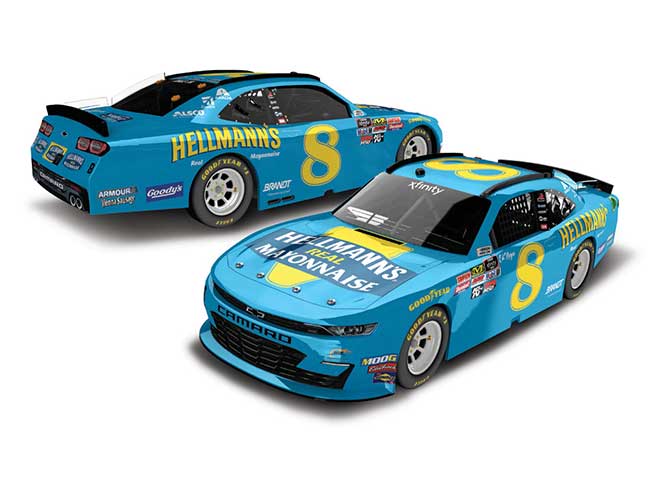 2019 Dale Earnhardt Jr 1/24th Hellmann's "Darlington Throwback""Xfinity Series" hood open Camaro