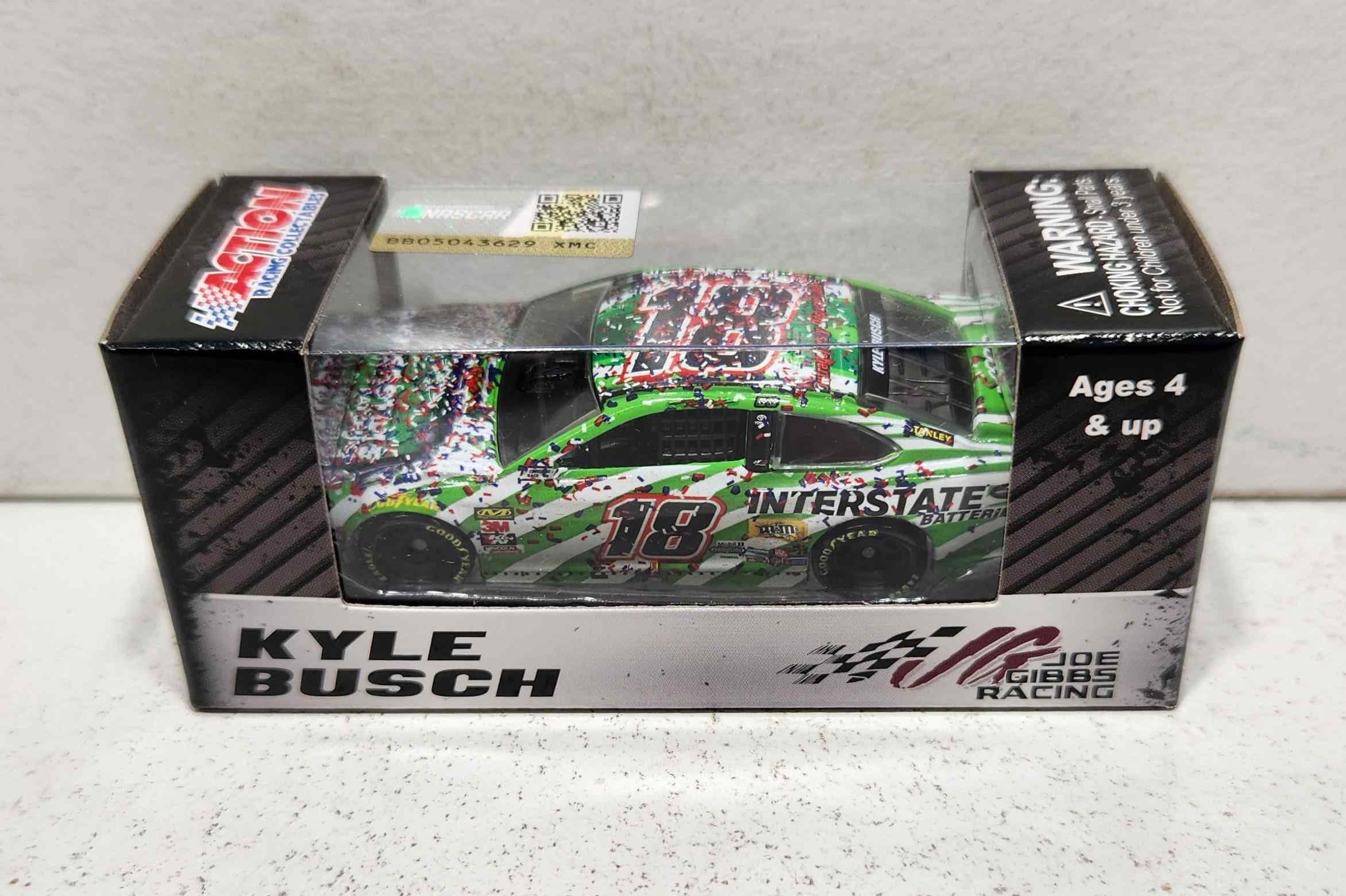 2019 Kyle Busch 1/64th Interstate Batteries "Auto Club Win" Camry