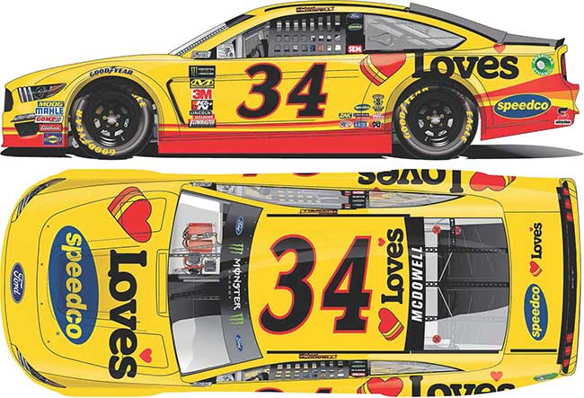 2019 Michael McDowell 1/64th Love’s Travel Stops/Speedco Mustang