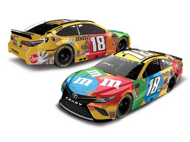 2019 Kyle Busch 1/24th M&Ms hood open Camry