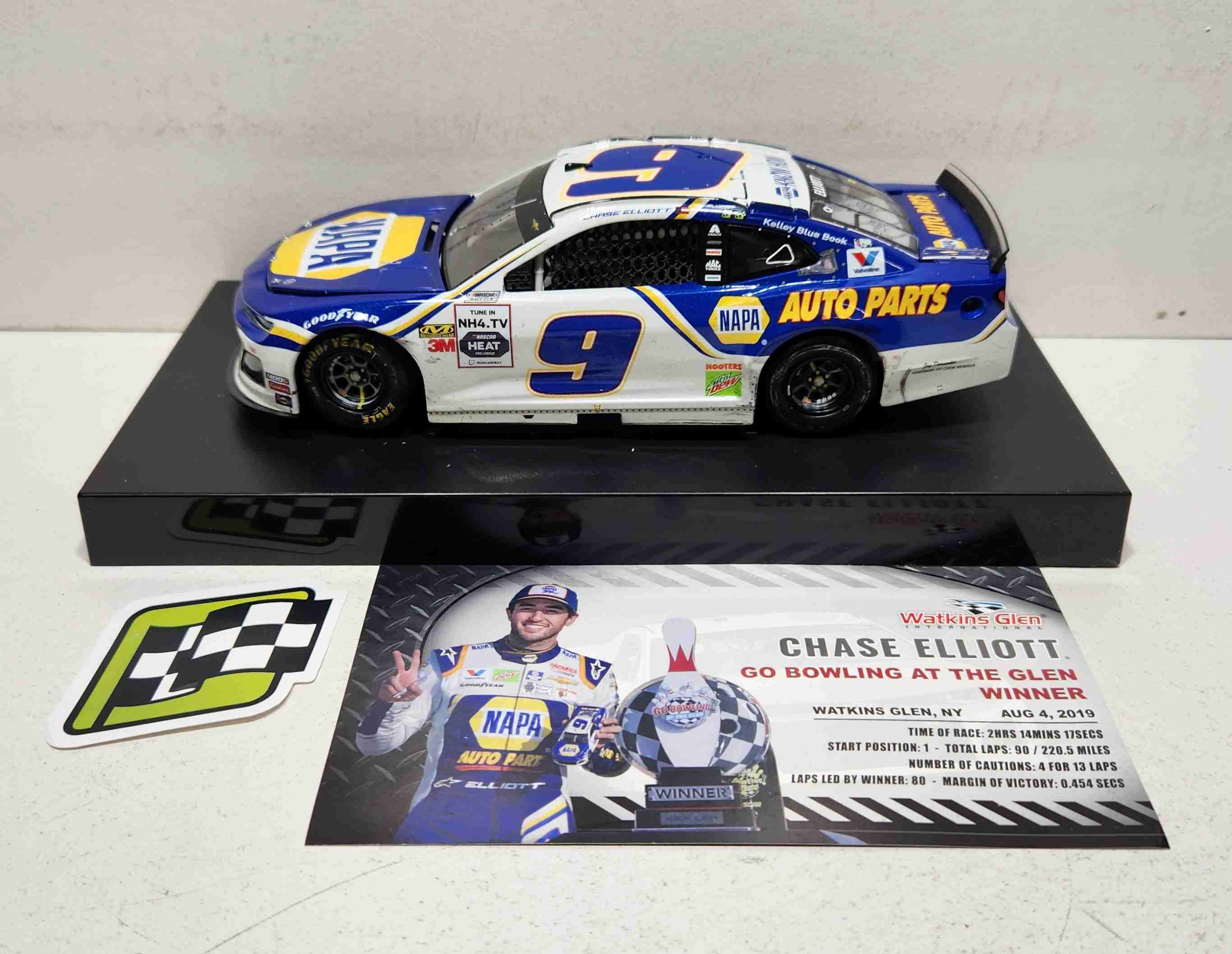 2019 Chase Elliott 1/24th NAPA "Watkins Glen Win" hood open Camaro