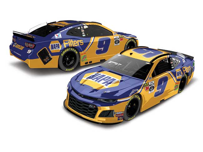 2019 Chase Elliott 1/24th Napa Filters hood open Camaro