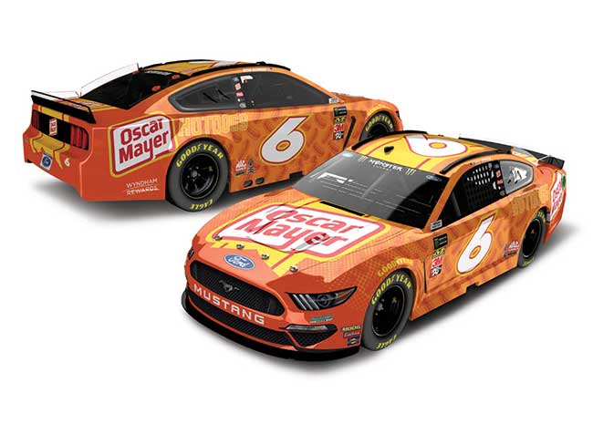 2019 Ryan Newman 1/24th Oscar Mayer hood open Mustang