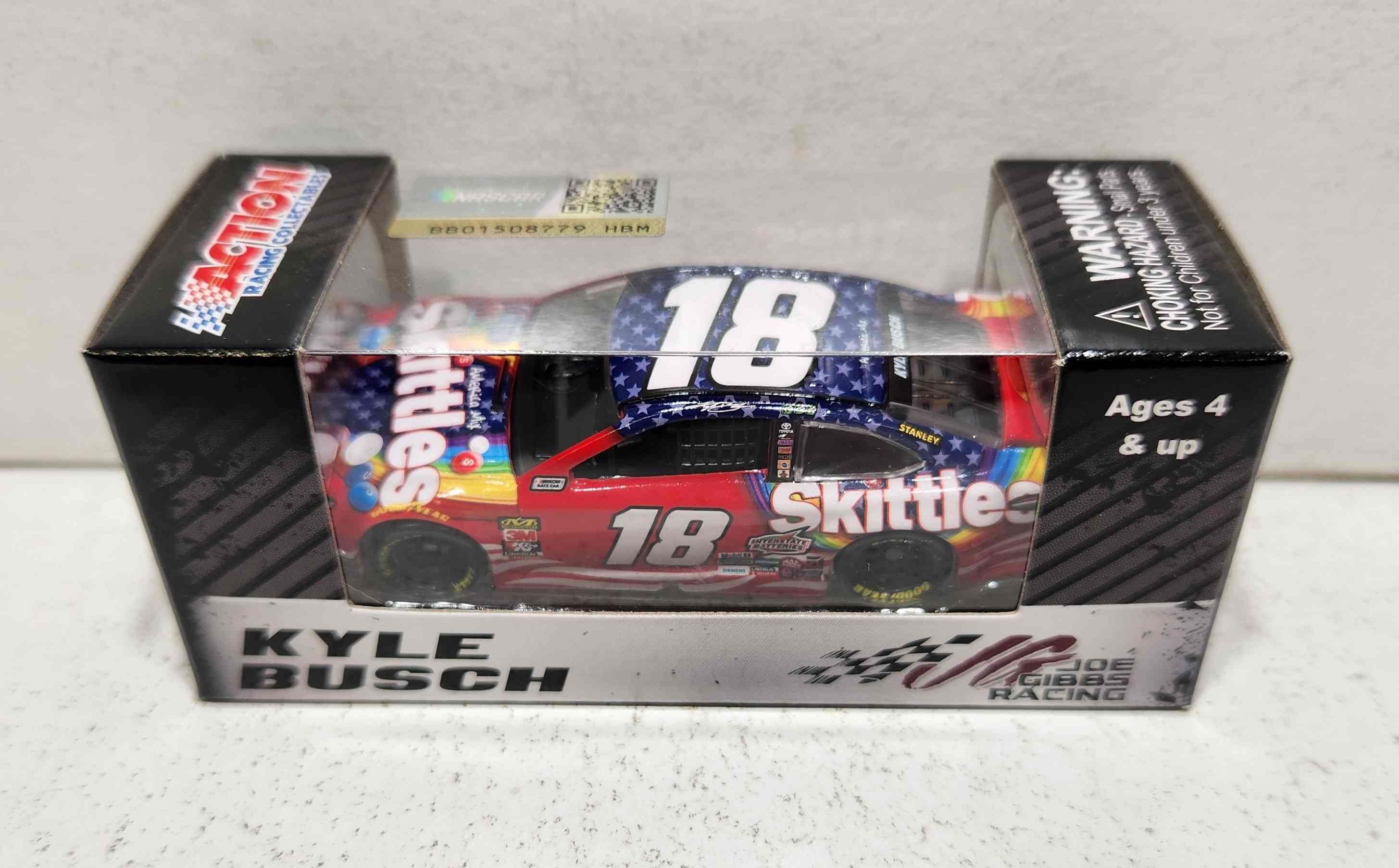 2019 Kyle Busch 1/64th Skittles "Red White and Blue" Camry