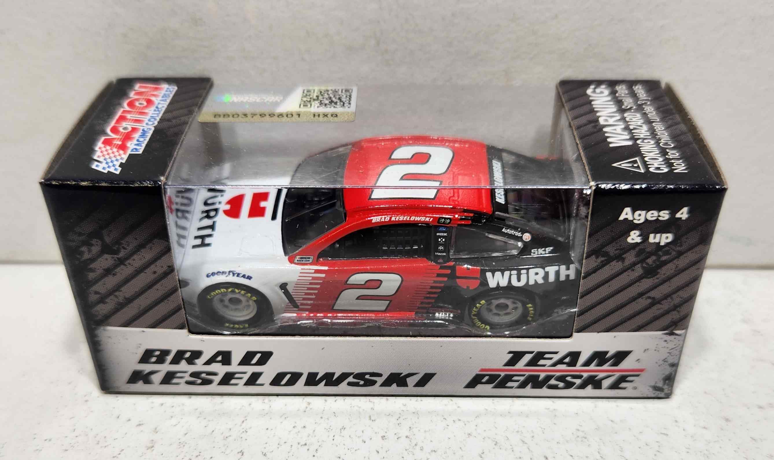 2019 Brad Keselowski 1/64th Wurth Mustang