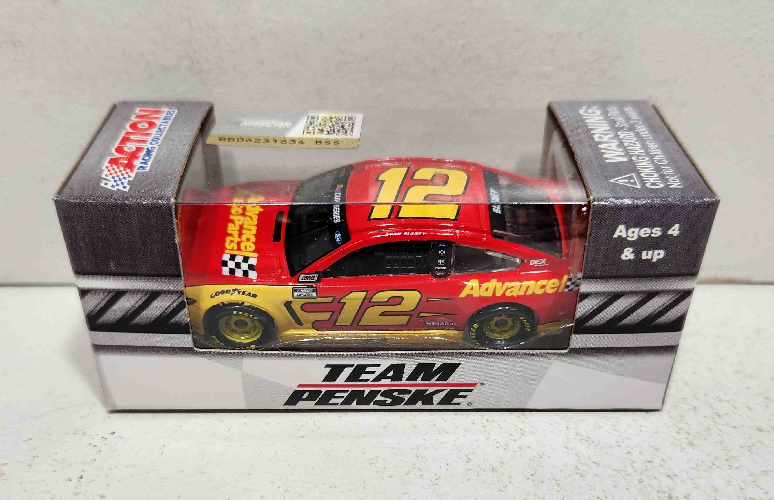 2020 Ryan Blaney 1/64th Advance Auto Parts Mustang
