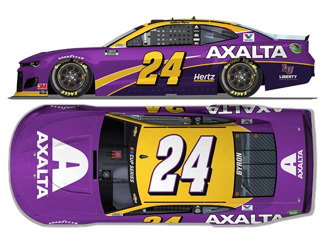 2020 William Byron 1/24th Axalta "24 Tribute" hood open Camaro