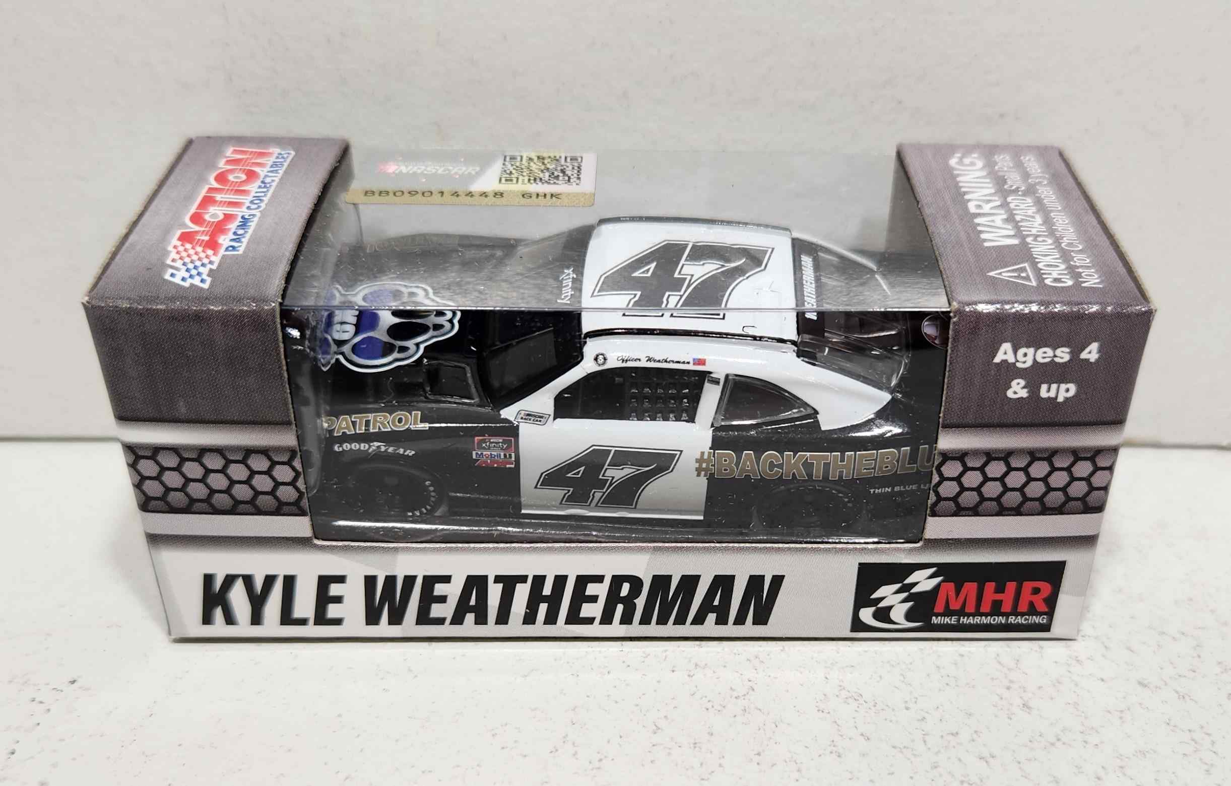 2020 Kyle Weatherman 1/64th BackTheBlue "Darlington Throwback" "Xfinity Series" Camaro