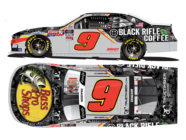 2020 Noah Gragson 1/64th Bass Pro Shops / TrueTimber / Black Rifle Coffee  "Xfinity Series" car