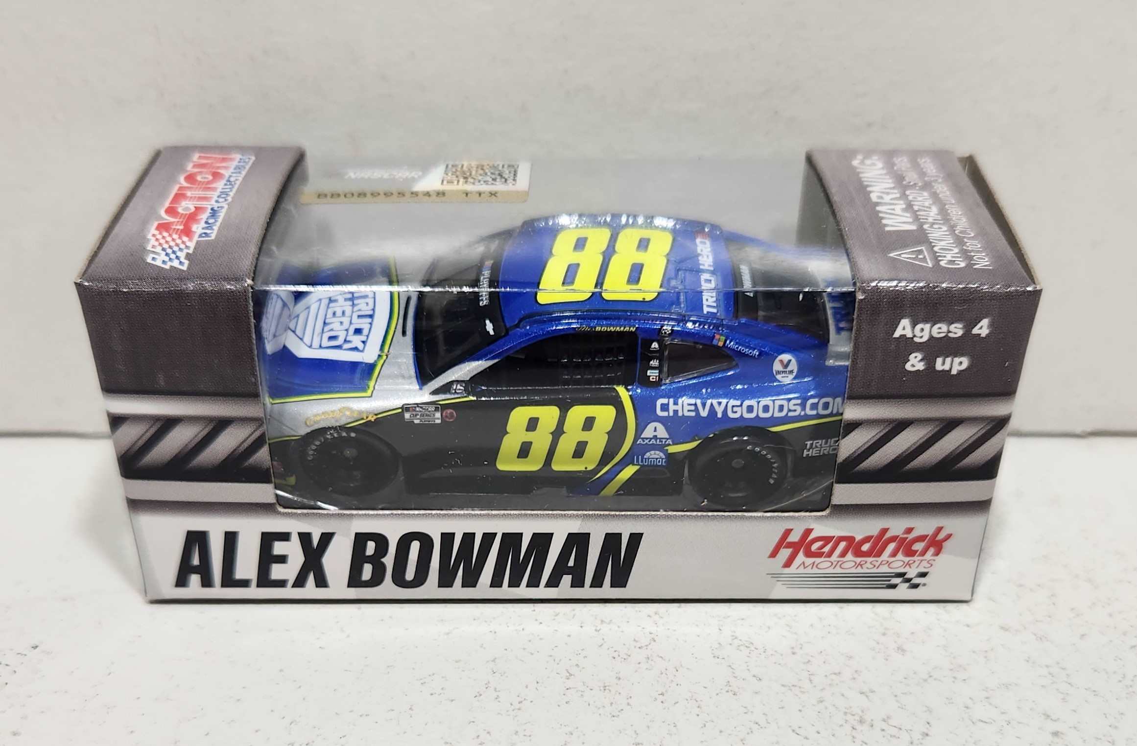 2020 Alex Bowman 1/64th Chevy Goods Truck Hero "Darlington Throwback" Camaro